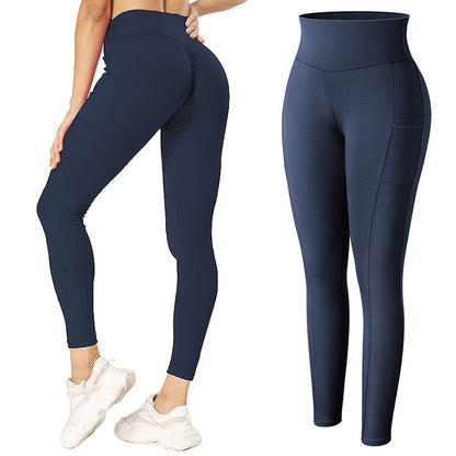 High Waist Leggings With Pocket Women No See Through.