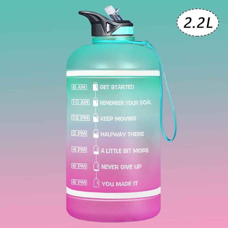 2.2/3.78L Gallon Water Bottle with Time Marker