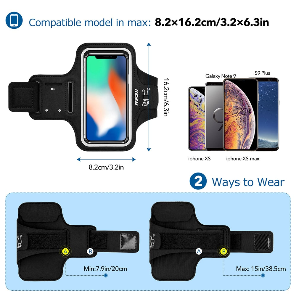 Universal Armband Belt for iPhone 12 Pro.