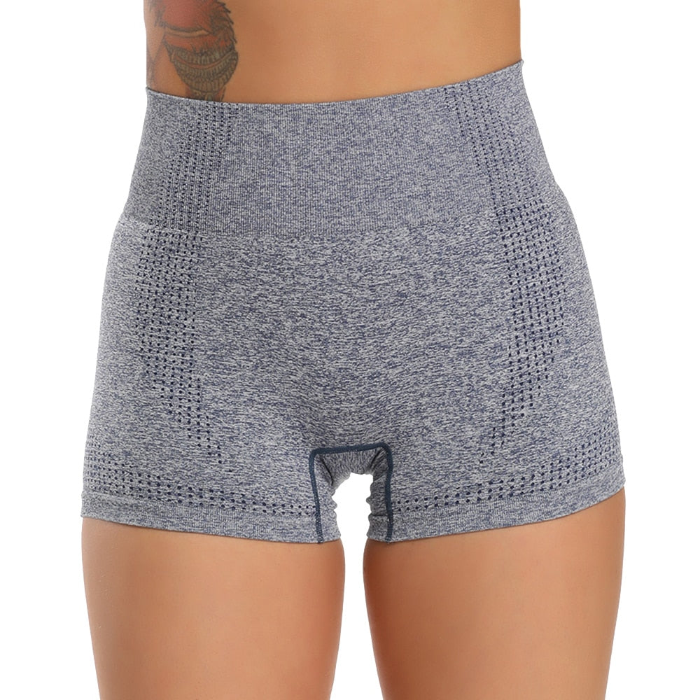 High Waist  Seamless Yoga Shorts.