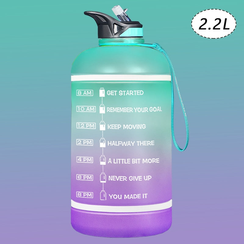 2.2/3.78L Gallon Water Bottle with Time Marker