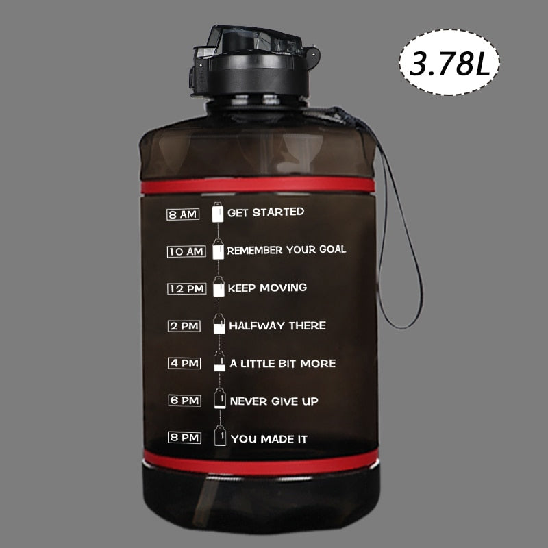 2.2/3.78L Gallon Water Bottle with Time Marker