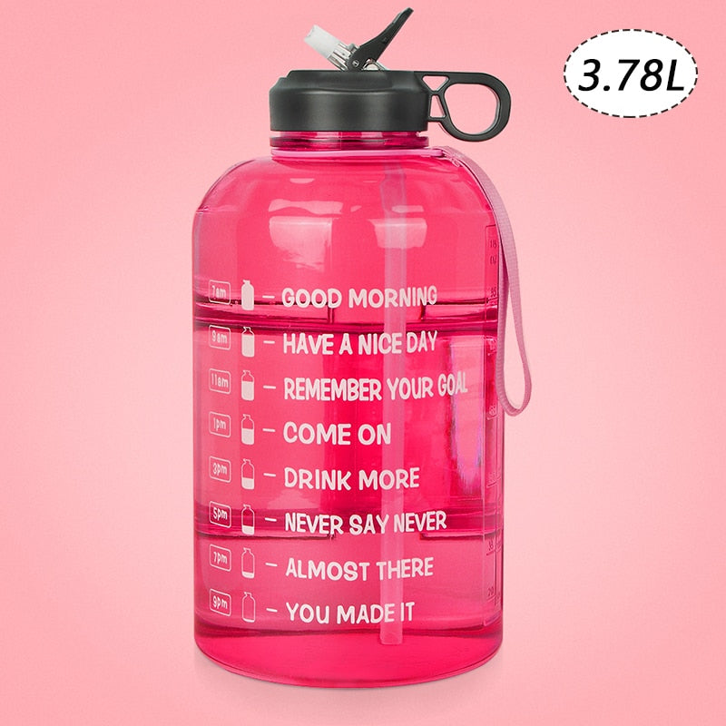 2.2/3.78L Gallon Water Bottle with Time Marker