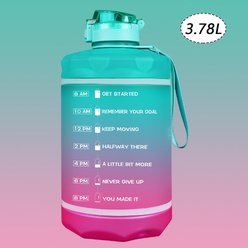 2.2/3.78L Gallon Water Bottle with Time Marker