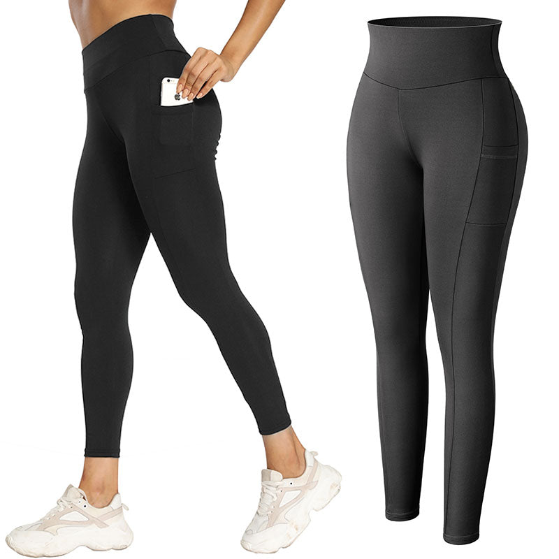 High Waist Leggings With Pocket Women No See Through.