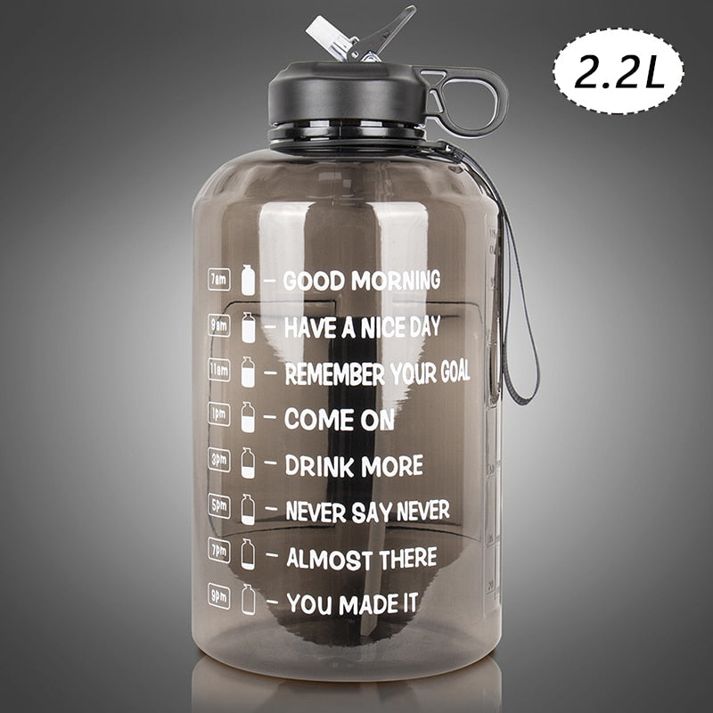 2.2/3.78L Gallon Water Bottle with Time Marker