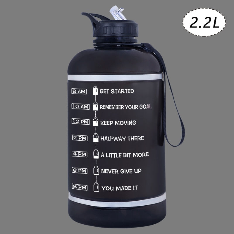 2.2/3.78L Gallon Water Bottle with Time Marker