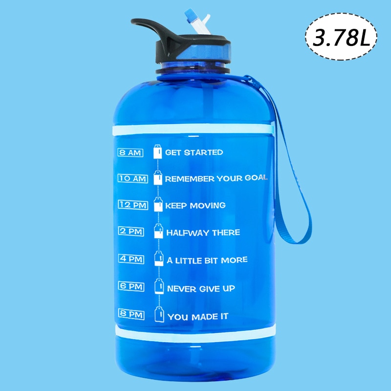 2.2/3.78L Gallon Water Bottle with Time Marker