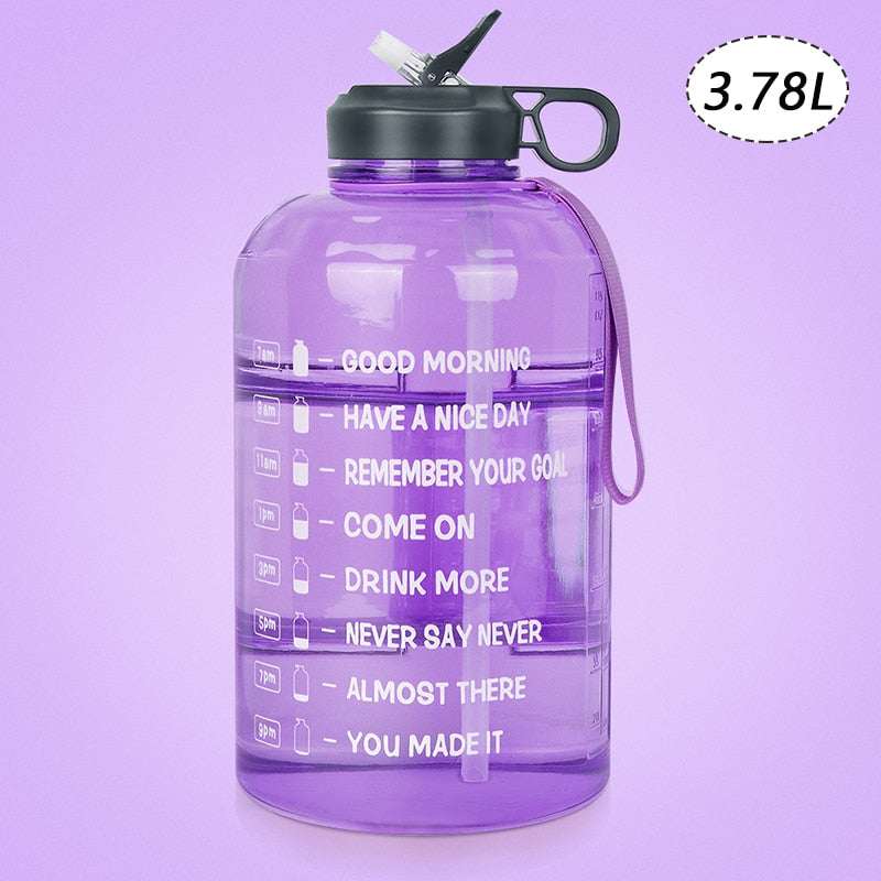 2.2/3.78L Gallon Water Bottle with Time Marker