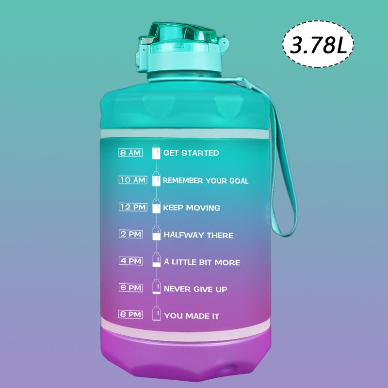 2.2/3.78L Gallon Water Bottle with Time Marker