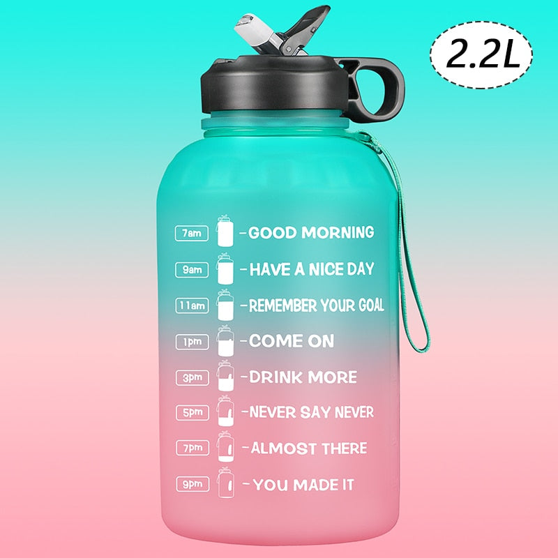 2.2/3.78L Gallon Water Bottle with Time Marker