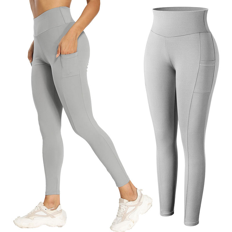 High Waist Leggings With Pocket Women No See Through.