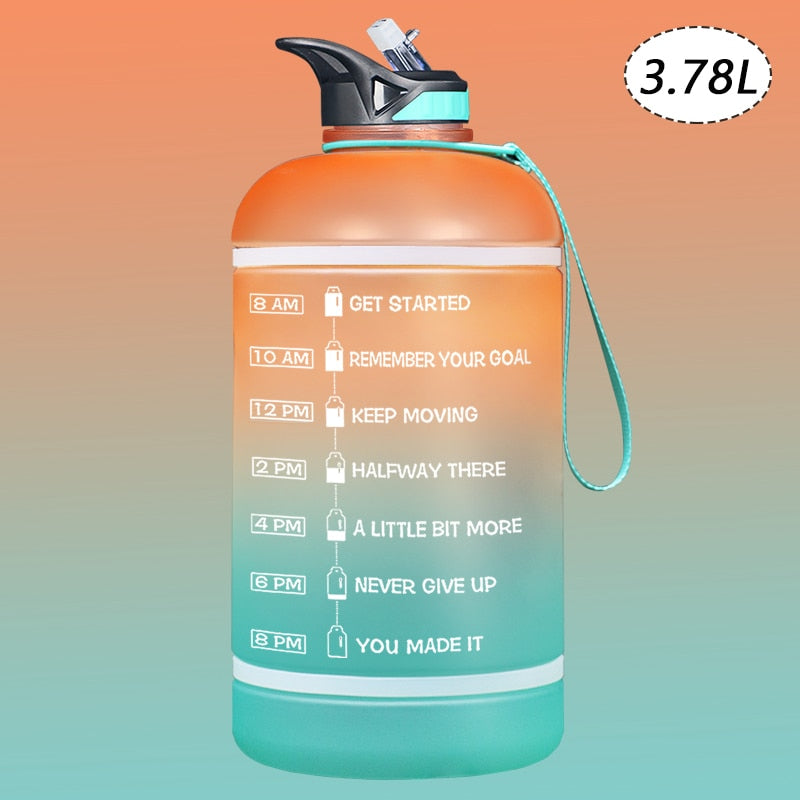 2.2/3.78L Gallon Water Bottle with Time Marker