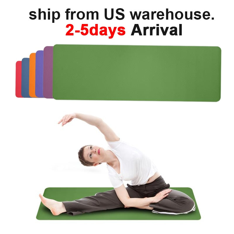 183x61x0.6cm TPE Yoga Mat with Storage Bag .