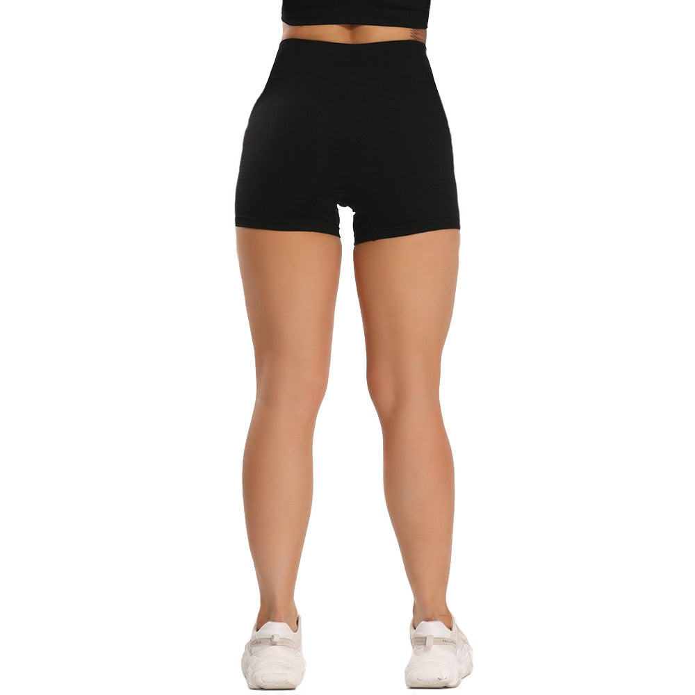 High Waist  Seamless Yoga Shorts.