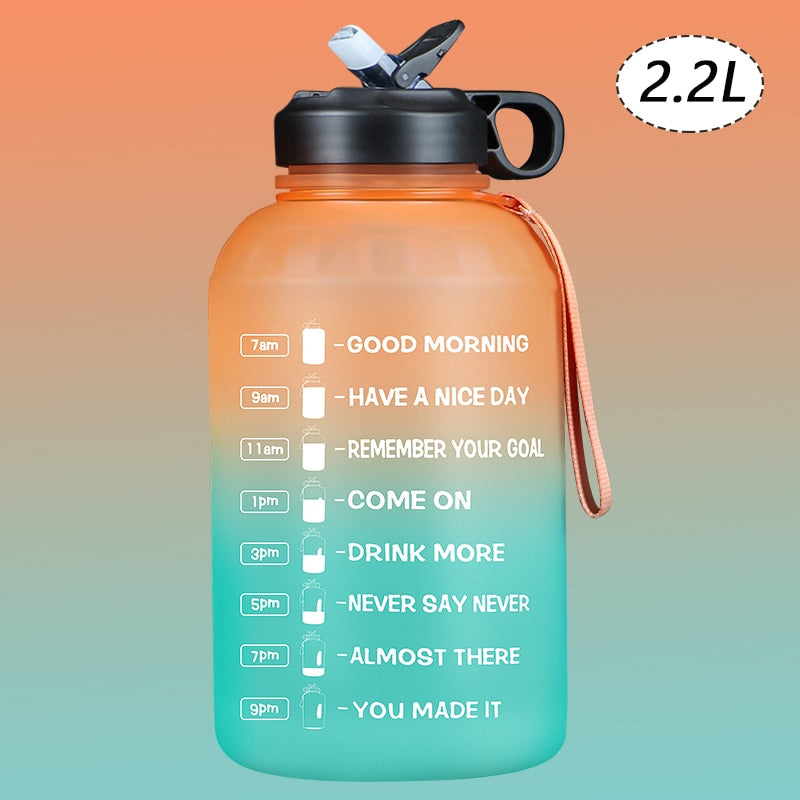 2.2/3.78L Gallon Water Bottle with Time Marker