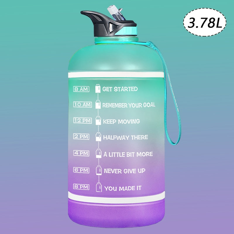 2.2/3.78L Gallon Water Bottle with Time Marker