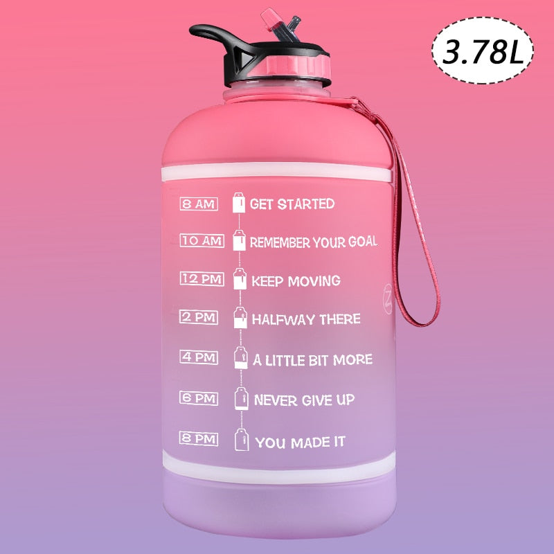 2.2/3.78L Gallon Water Bottle with Time Marker