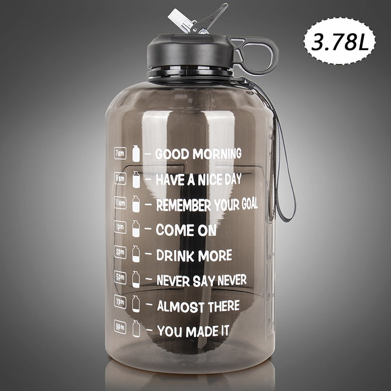 2.2/3.78L Gallon Water Bottle with Time Marker